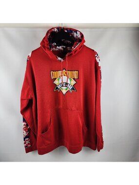 Cooperstown Dreams Park Hoodie Baseball Red Logo Mens 2XL